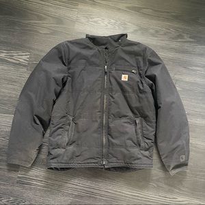 Carhartt Mens Black Fleece Lined Quick Duck Size Large Tall